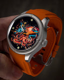 Ocean Crawler - Ceramic - Enamel Dial - Abyssal Duel - Ocean Crawler Watch Co.