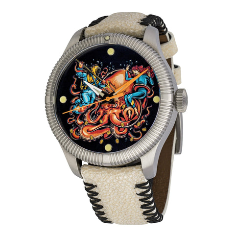 Ocean Crawler - Ceramic - Enamel Dial - Abyssal Duel - Ocean Crawler Watch Co.