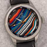 Ocean Crawler Champion Diver - Fordite - Unique Piece - Motor City Legacy - Ocean Crawler Watch Co.