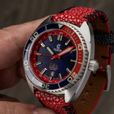 Ocean Crawler Core Diver 2024 - Blue/Red - Sample - Ocean Crawler Watch Co.