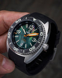 Ocean Crawler Core Diver - Black Mother of Pearl - Carbon Fiber Bezel - Ocean Crawler Watch Co.