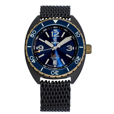 Ocean Crawler Core Diver - Bronze - Blue - DLC - Ocean Crawler Watch Co.