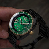 Ocean Crawler Core Diver - Bronze - Green - DLC - Ocean Crawler Watch Co.