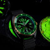 Ocean Crawler Core Diver - Bronze - Green - DLC - Ocean Crawler Watch Co.