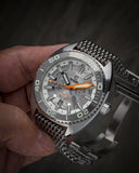 Ocean Crawler Core Diver - Damascus Steel - 2 Straps Included! - Ocean Crawler Watch Co.