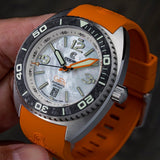 Ocean Crawler Core Diver - White Mother of Pearl - Sample - Like New - Ocean Crawler Watch Co.