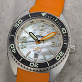 Ocean Crawler Core Diver - White Mother of Pearl - Sample - Like New - Ocean Crawler Watch Co.