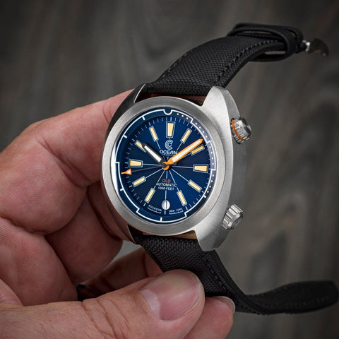 Ocean Crawler Great Lakes Diver V3 - Blue - Sample - Like New - Ocean Crawler Watch Co.