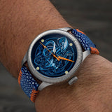 Ocean Crawler Kraken Vs Neptune - Ceramic - Enamel Dial - LE - Ocean Crawler Watch Co.