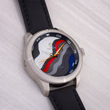 Ocean Crawler Champion Diver - Fordite - Unique Piece - AmeriCarna - Ocean Crawler Watch Co.