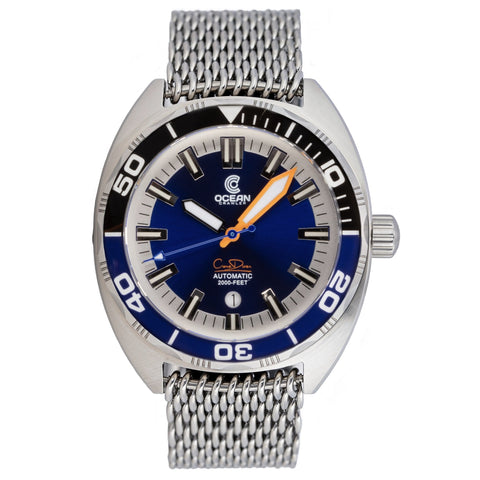 Ocean Crawler Core Diver - Black/Blue - Blue Dial - Ocean Crawler Watch Co.